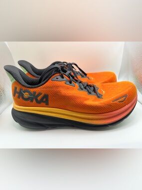 Hoka Men's Orange and Black Road Running Shoes